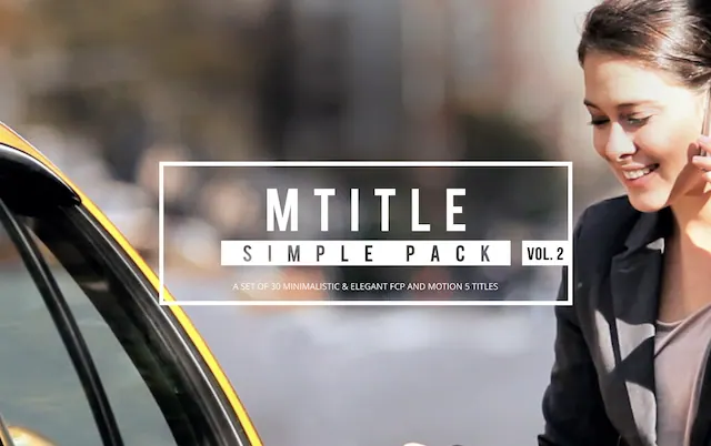 mTitle Simple Pack 2 – Final Cut Pro Plugin