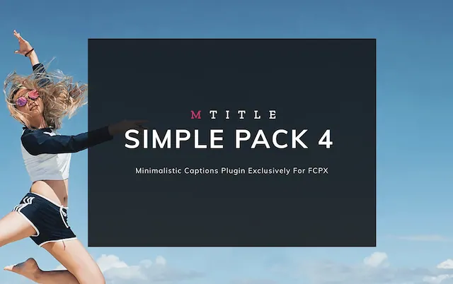 mTitle Simple Pack 4 – Final Cut Pro Plugin