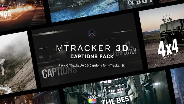 mTracker 3D Captions Pack – Final Cut Pro Plugin