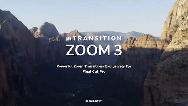 mTransition Zoom 3 – Final Cut Pro Plugin